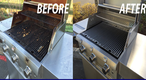 A Lynx BBQ grill after having Tucson Grill Cleaners refurbish it.